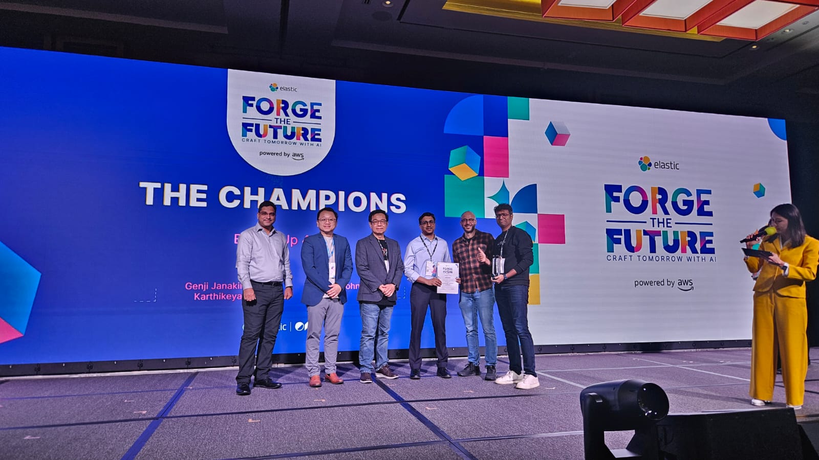 The winning team, Buckle Up 4 AI